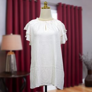 Ruffle-White-Blouse-303BN-LD104-LP122-LL48-P67-Front