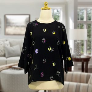 Casual-Black-Top-305BN-LD118-LP-LL38-P61-Front